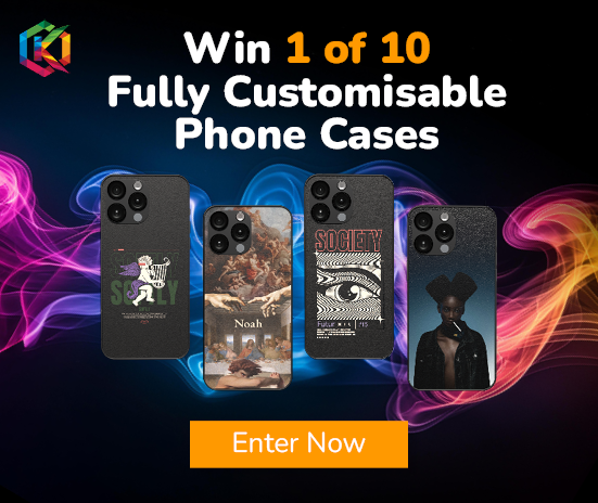 Enter to win 1 of 10 fully customisable phone cases