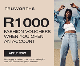 R1000 Fashion Vouchers When You Open An Account.