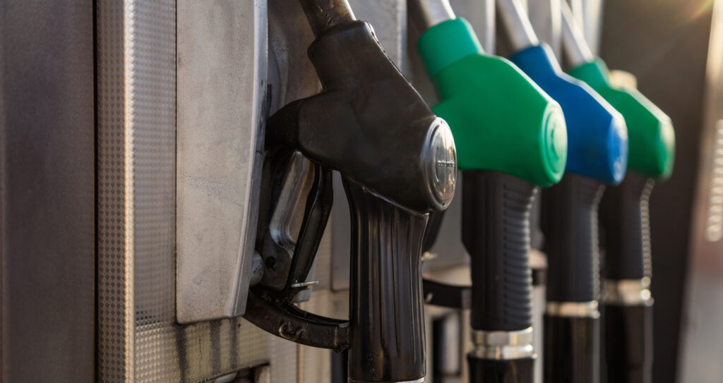 Fuel Pumps in a Service / Petrol Station