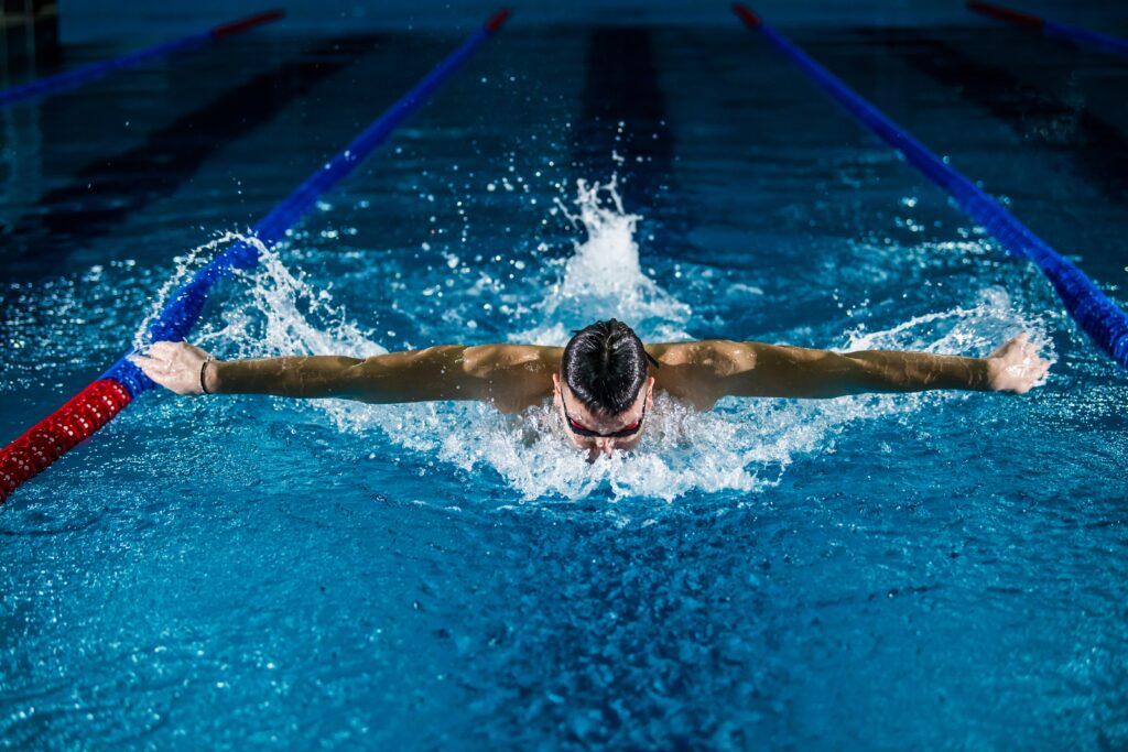 Swimming in the Olympics professionally